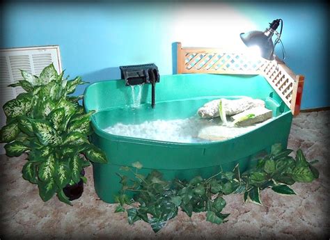 Indoor Turtle Pond 54 Gal- Initial Setup- a work in progress-