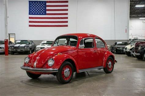 1968 Volkswagen Beetle 9751 Miles Red 1.6L 4 Cylinder Automatic for ...