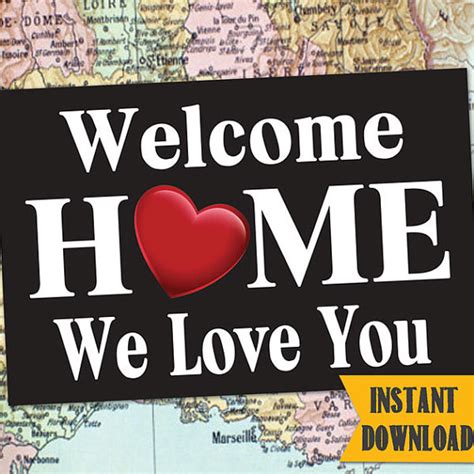 INSTANT DOWNLOAD Welcome Home BANNER / LDSHomecoming Poster ...