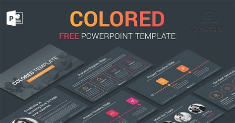 Colored Free Business PowerPoint PPT Theme - Free Download