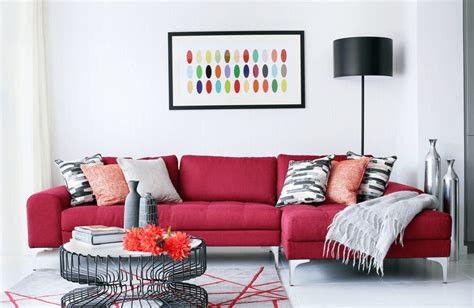 17 Stylish Living Room Designs With Red Couches