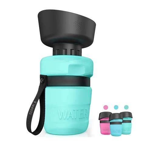 Portable Dog Water Bottle Foldable Pet Feeder Bowl Water Bottle Pets ...