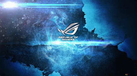 Asus Rog Blue Wallpaper 1080P