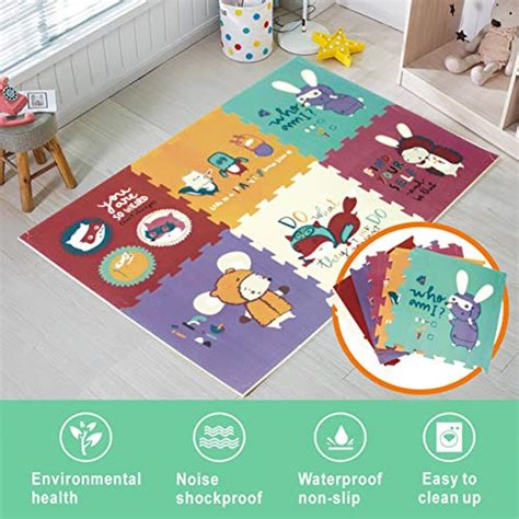 Buy Kids Foam Puzzle Floor Play Mat Foam Tiles Exercise Baby Foam Play ...