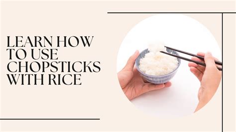 How to eat rice with chopsticks - YouTube