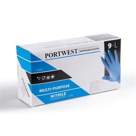 Blue Nitrile Gloves - Large | Opal Packaging Plus