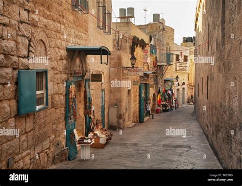 Old street in Bethlehem. Palestinian territories. Israel Stock Photo ...