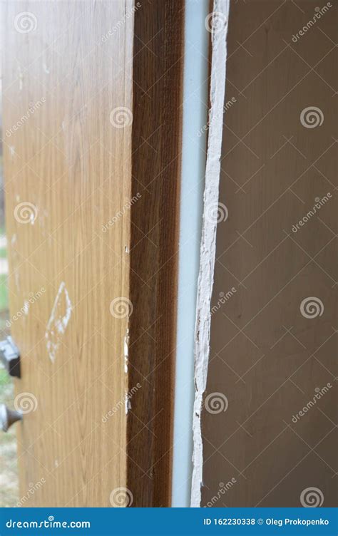 Front Door Insulation with Foam on the Box Stock Photo - Image of ...