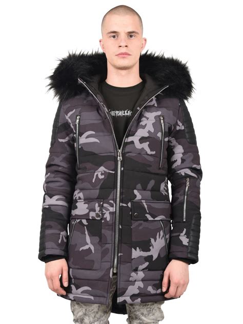 Parka Jacket with Camo Print Project X Paris