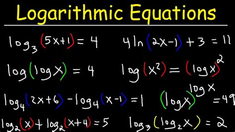 How To Solve Logarithmic Equations With Variables - Tessshebaylo