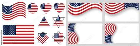 USA flag vector illustration. American flag national sign isolated ...