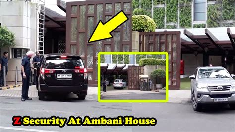 EXCLUSIVE Mukesh Ambani House With Z Security In Mumbai #Antilia # ...