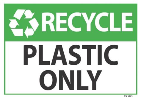 Recycle Plastic Only Sign - Industrial Signs