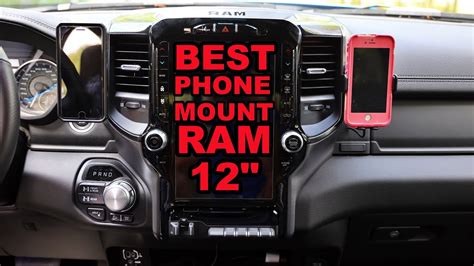 Best phone mounts for Ram trucks with 12”screen - YouTube