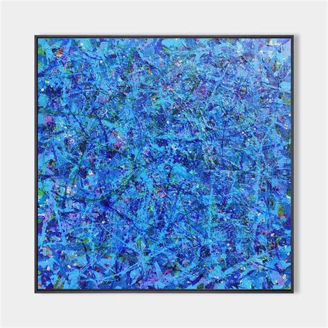 Blue Square Abstract Art 47'' X 47'' #IS84 in 2022 | Abstract, Blue ...