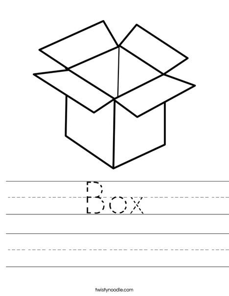 Box Worksheet - Twisty Noodle