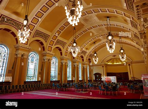 the great hall interior of Belfast City Hall belfast northern ireland ...