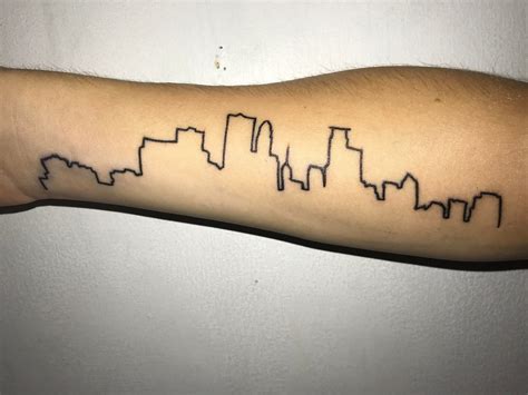 Minneapolis skyline tattoo done by Jordan Martinez @ Northeast Fade ...