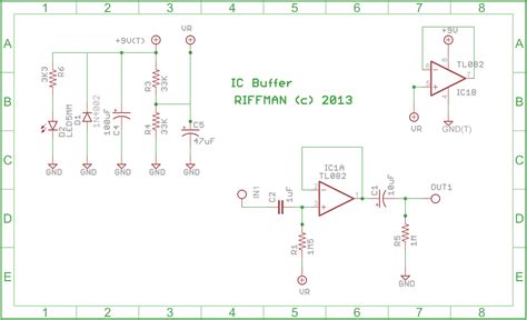 Guitar Buffer Circuit Diagram