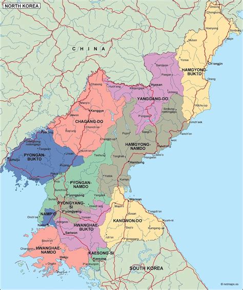 north korea political map | Order and download north korea political map