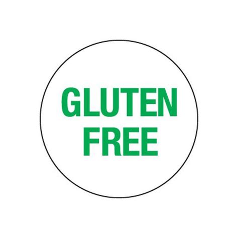 Food Label Gluten Free 24mm 1000 per roll - KC Supplies