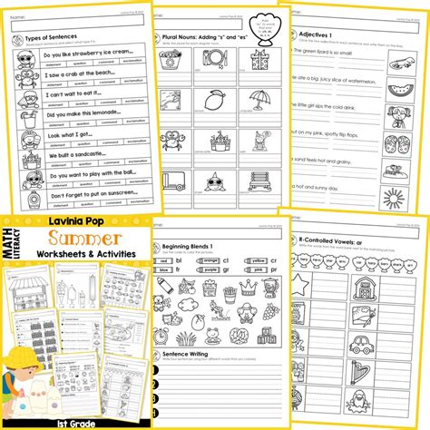 1st Grade Worksheets - Best Coloring Pages For Kids - Worksheets Library