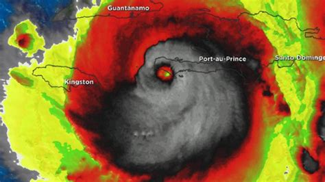 Sinister skull seen in Hurricane Matthew satellite image | Newshub