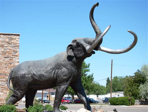 Giant mammoth statue in Worland, Wyoming | Wyoming, Yellowstone, Rustic art