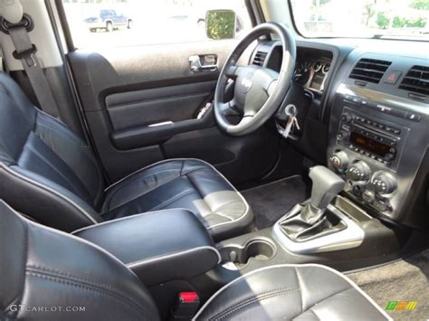 Ebony Black/Pewter Interior 2008 Hummer H3 Standard H3 Model Photo ...