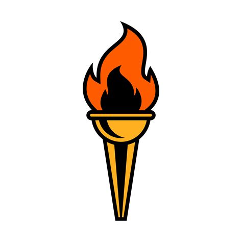 Torch Flame vector icon 552359 Vector Art at Vecteezy