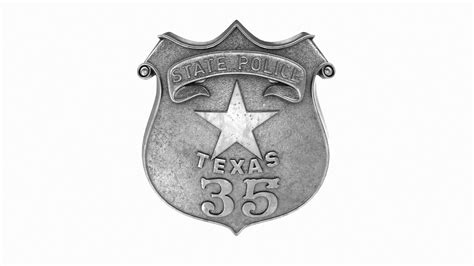 ArtStation - Old Texas Police badge | Resources