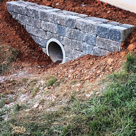 Driveway Culvert Retaining Wall Ideas | earth-base