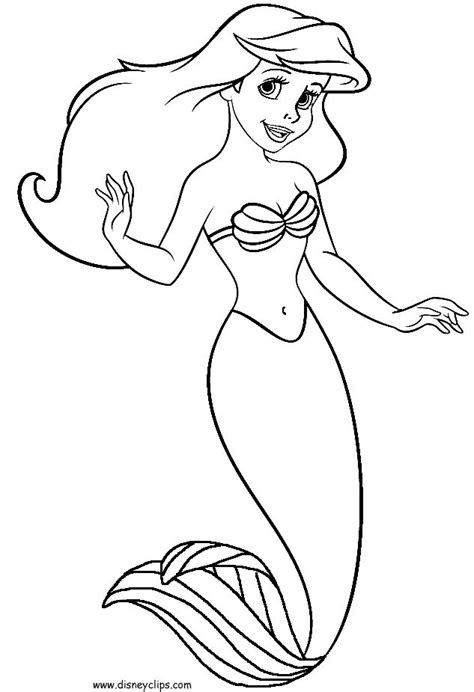 Little mermaid coloring pages to download and print for free