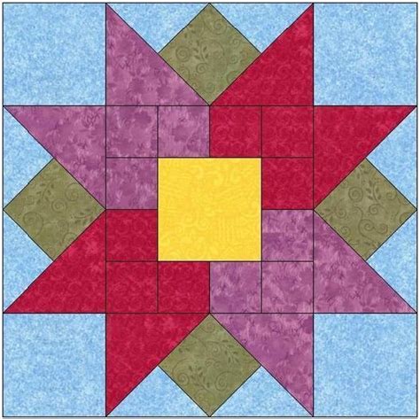 Tulips All Around Quilt Block Pattern | Craftsy | Barn quilt patterns ...