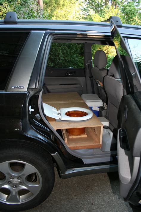 Adding a Toilet to a Subaru Forester for SUV Camping | SUV RVing