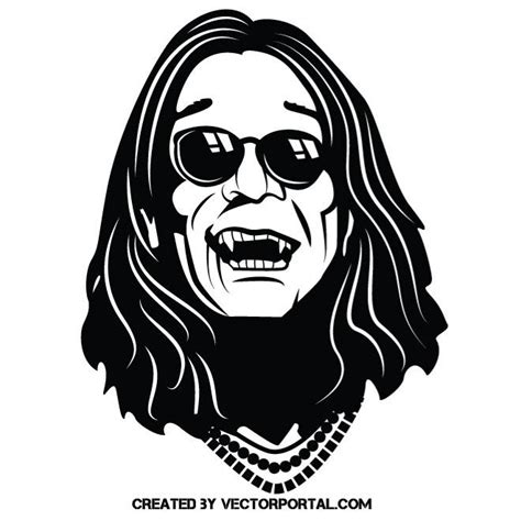 Singer Ozzy Osbourne image.ai Royalty-free Stock Vector Images