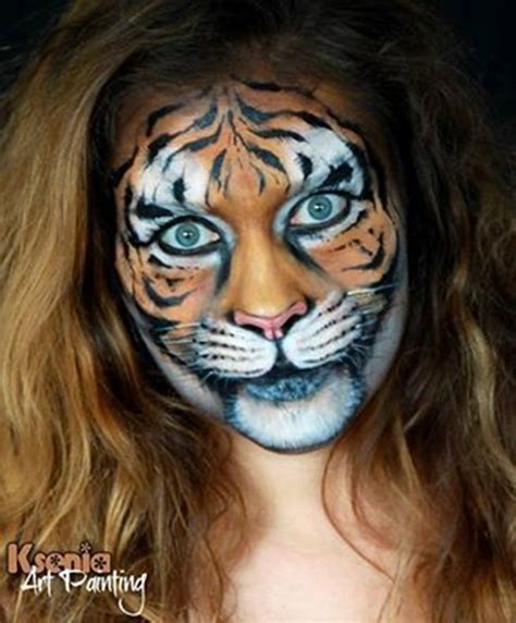 40 Easy Tiger Face Painting Ideas for Fun - Bored Art | Trucco da tigre ...