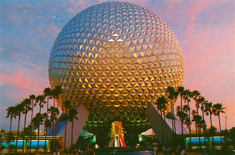 My Favorite Disney Postcards: Spaceship Earth in Epcot