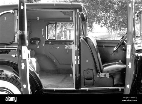 Interior of the Cadillac V16 town car Stock Photo - Alamy