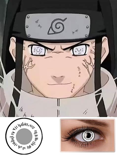 Naruto Hyuga Neji Byakugan White Halloween Cosplay Contact Lenses ...