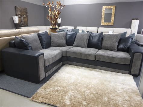 Benevento modern Fabric corner sofa grey | Furnimax Brands Outlet