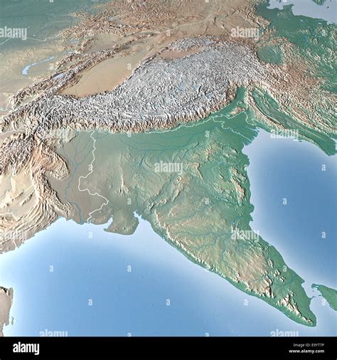 India Physical Map Himalayas Share Map - Share Map