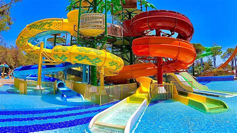 Kids Water Slides at AquaJoy Water Park - YouTube