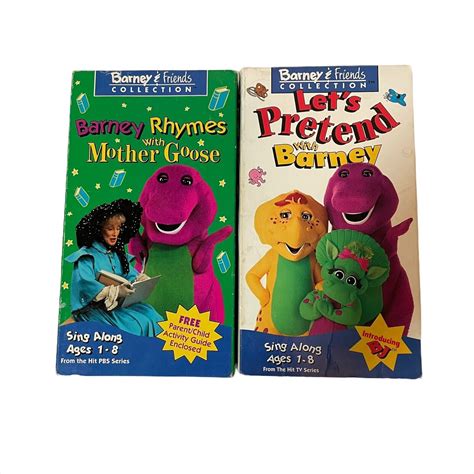 Barney VHS Lot of 2: Let’s Pretend With | Grelly USA