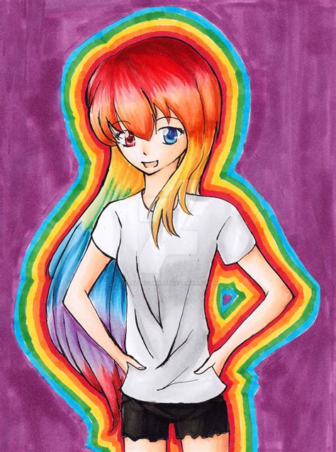 Rainbow Girl by babyunicornart on DeviantArt