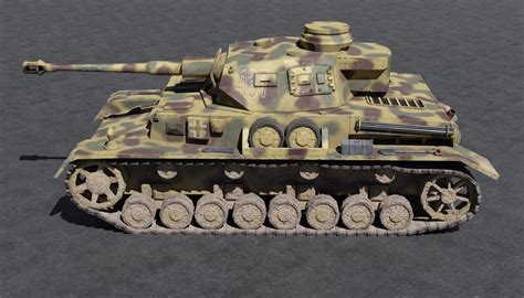 Panzer IV German WW2 tank(1) 3D Model $100 - .blend .fbx .obj - Free3D