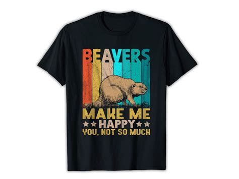 Vintage Retro Beaver T-shirt Design Graphic by mrshimulislam · Creative ...