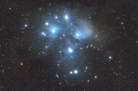 The Seven Sisters M45 star cluster - VisibleDark