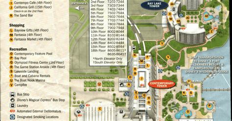 Disney’s Contemporary Resort Map – Resorts Gal