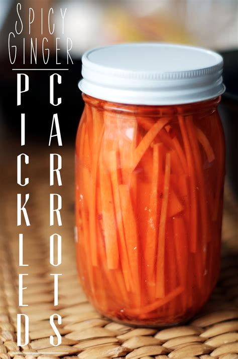 The Ginger Cook: Spicy Ginger Pickled Carrots